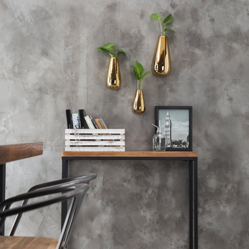 Ceramic Wall Planter, Gold