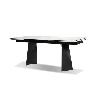 Prism Extendable Metal Base Dining Table