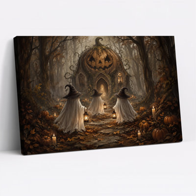 Art mural sur toile Halloween fantômes