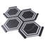 Carreau de sol en porcelaine mate de 8,58 po x 9,89 po Ontario Hexagon-91596114