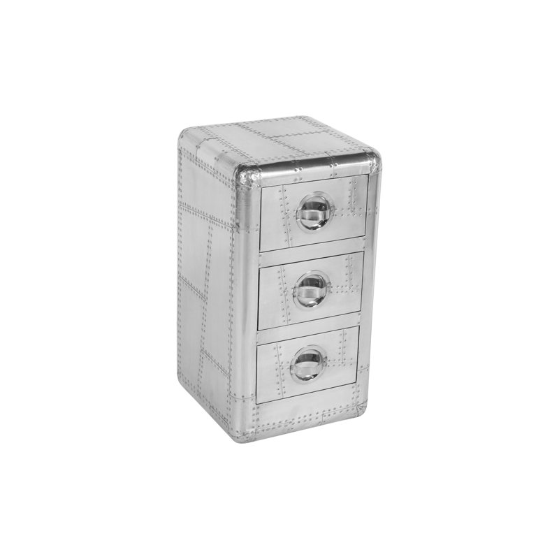 Armoire et table d'appoint 3 tiroirs Shiny