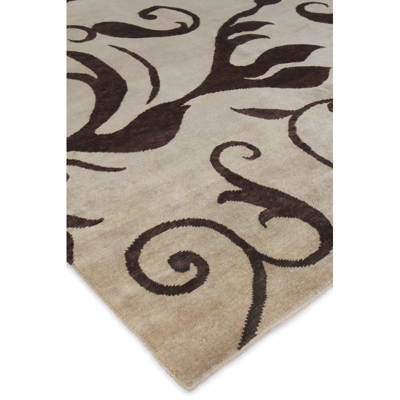 Metro-Velvet Floral Area Rug, Rectangle 6' x 9'