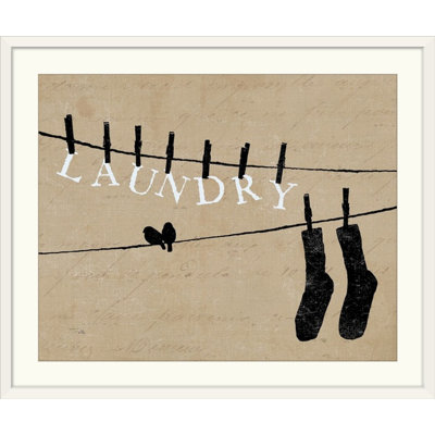 Ayleah, «Birds on a Wire - Laundry», reproduction d'art graphique d'Alain Pelletier