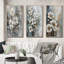 «White Gold Apple Tree Symphony», 3 pièces sur toile-1630991006-1630991003