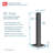 18" Galvanized Steel Wall Extension Post, Black