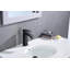 Waterfall Spout Bathroom Sink Single Handle Faucet with Pop-Up Drain, Durable and Easy to Install