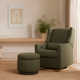 Enoki 21" Wide Round Storage Ottoman with Storage