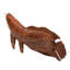  Handmade Asian Arowana Wood Sculpture