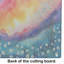 Gypsophila in Colour Glass Cutting Board Large