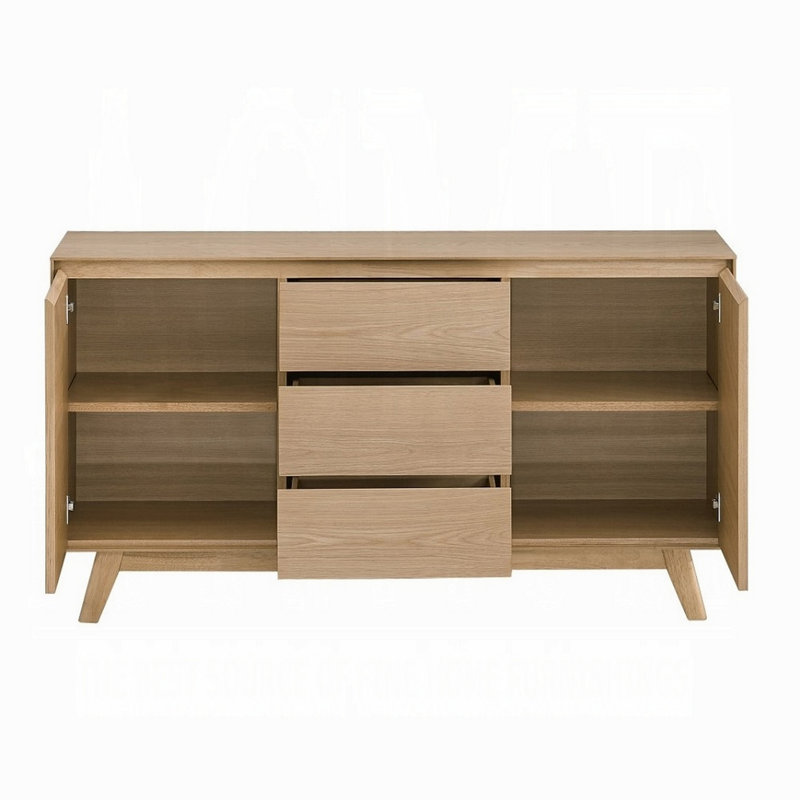 Kasem Server, Sideboard wtih 2 Doors, Buffet with 3 Drawers