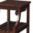 Espresso Side Table With USB Power Dock