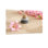 Pierres de jardin tendance zen et fleurs roses