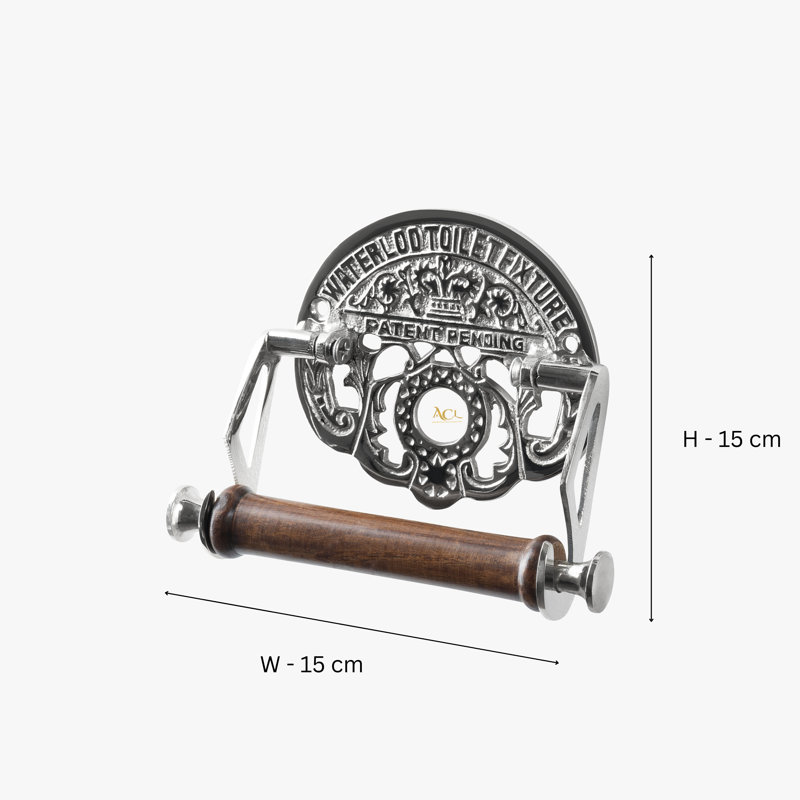 Aghi Wall Mounted Toilet Paper Holder, Chrome