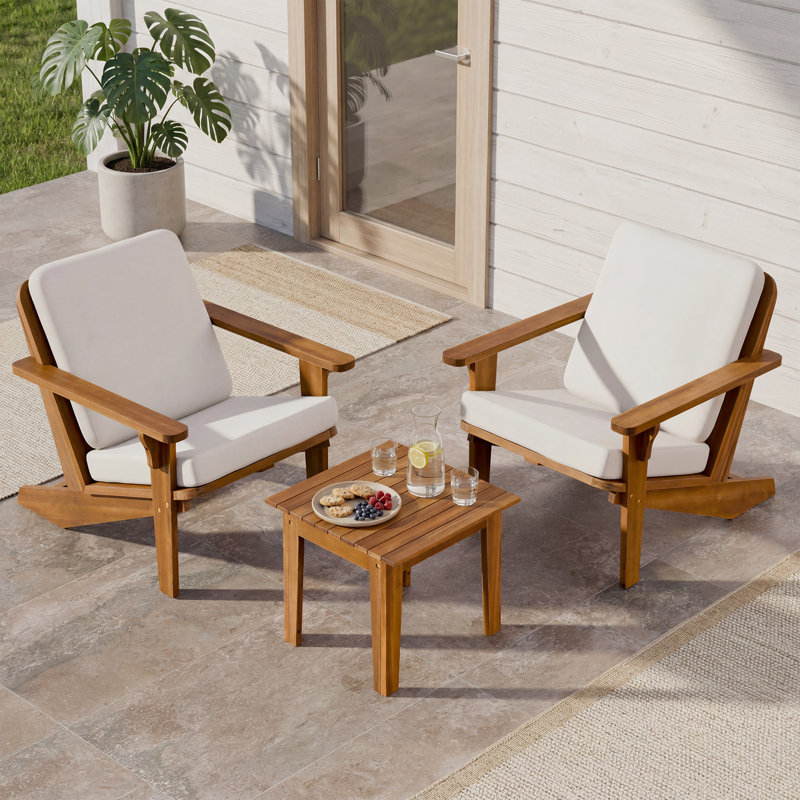 Verana Coffee Table - Solid Acacia Wood Outdoor Coffee Table & Weatherproof