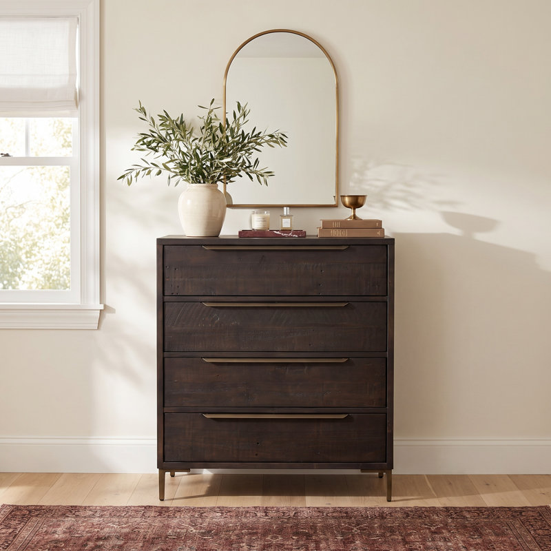 Malverne Wyeth 5 Drawer Dresser-Dark Carbon
