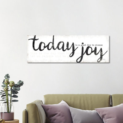 Today Is A Good Day To Choose Joy by Marla Rae - Panoramic Print on Canvas