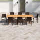Alyisa Rectangular 8 - Person Outdoor Dining Set with Cushions