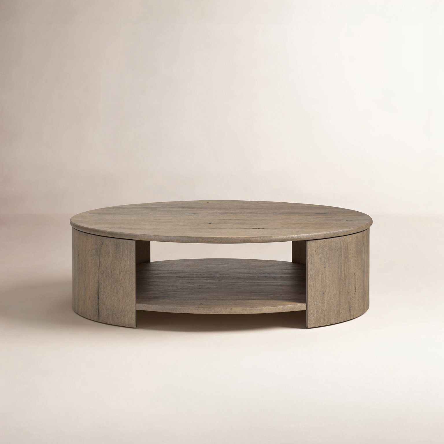 Lovella Solid Wood Single Coffee Table, Drifted Oak