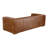 Betsey Genuine Leather Channel Tufted Square Arm Sofa-631824664