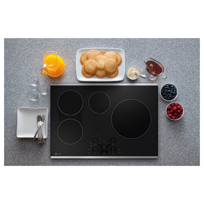 Induction Cooktop with 4 Elements, Stainless Steel