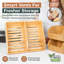 Paniers de rangement ventilés en bambou pour pommes de terre et oignons