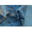 Tapis contemporain abstrait bleu 5 x 8