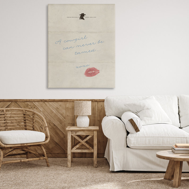 Art mural sur toile Cowgirl, H 48 po x l 36 po