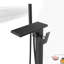 Robinet de baignoire autoportant simple à fixation au sol avec fonction 2 fonctions et inverseur, robinet de baignoire en laiton massif