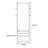 Premium Coat Rack with Silent Drawers Black Walnut