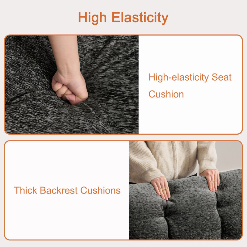Ensemble de fauteuil d'appoint avec repose-pieds, Non, Gris foncé