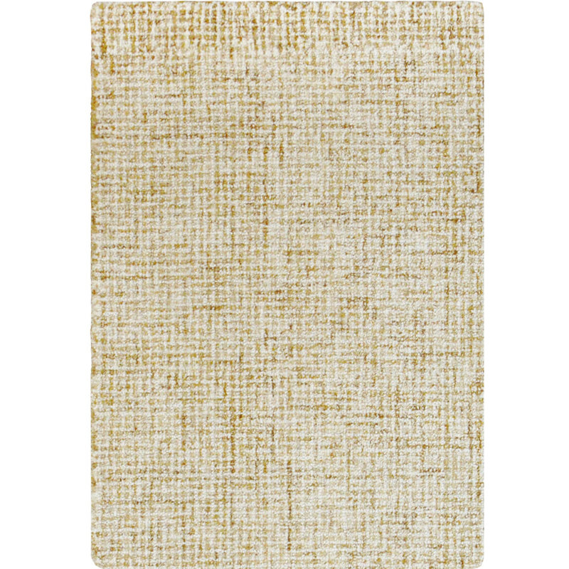 Harrison Handmade Tufted Wool Wheat Area Rug, Rectangle 8'6" x 12'6"