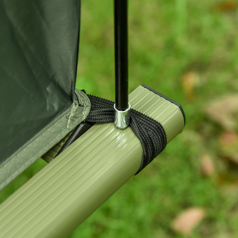 Lit de camp de camping hors-sol: lit simple pliant et tente combinée avec sac de transport