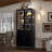 Accent cabinet with four doors and metal handles-1897666126