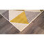 Tapis blanc / jaune à motif géométrique moderne Rubino-1122374376