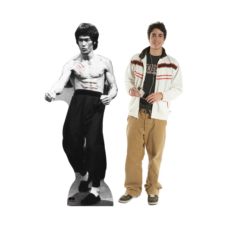 Bruce Lee Life-Size Black and White Cardboard Standup