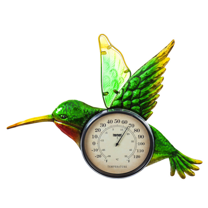 Thermomètre mural colibri
