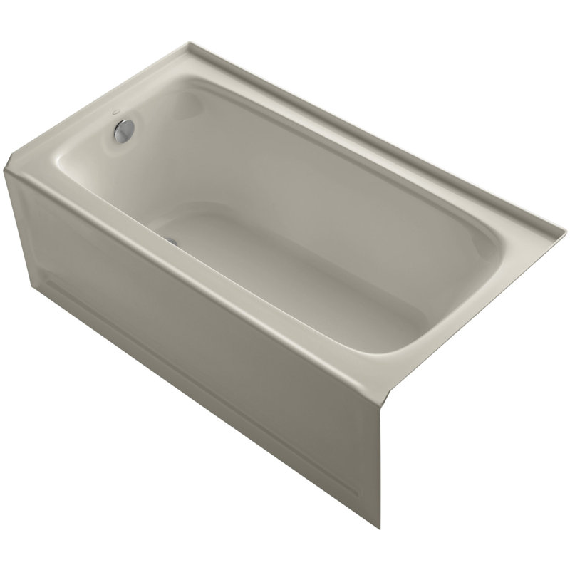 Bancroft® 60" x 32" Soaking Bathtub, Dune, Left