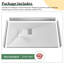 Base de bac de douche à surface solide avec couvercle de drain 59/60 l x P 36 po Smc, antidérapant, profil bas, incurvé, accessible en fauteuil roulant-117326438