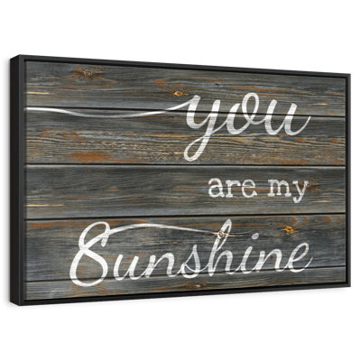 You Are My Sunshine Typographie I