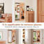 Miroir mural pleine longueur, miroir complet avec tablette pour chambre à coucher, salon