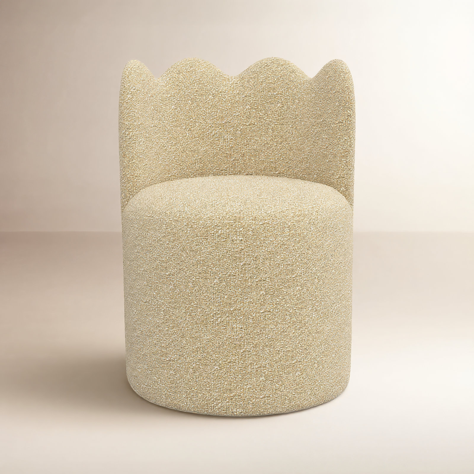 Dahlia Dining Chair, Classic Buff Boucle