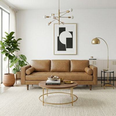 Lilla 87" Genuine Leather Sofa