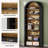 Elegant 8-Tier Arched Open Display Storage Shelving Unit, Perfect For Organizing And Decorating Living Spaces-840594588