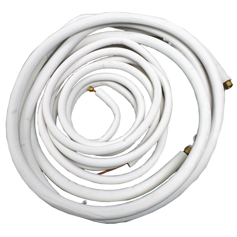 Ensemble 2 pièces de 2 pièces en cuivre isolantes 1/4" & 3/8" pour 9000btu mini split