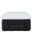 Montecito N-Dura Resin Wicker Outdoor Woven Ottoman - Onyx, 34.5 In.-1402532610-1402532634