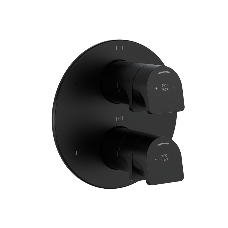 Garniture thermo-équilibrée 3/4 "avec 6 fonctions Ode, Noir