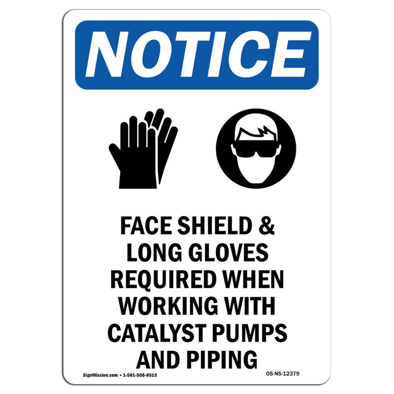 Notice - Face Shield & Long Sign