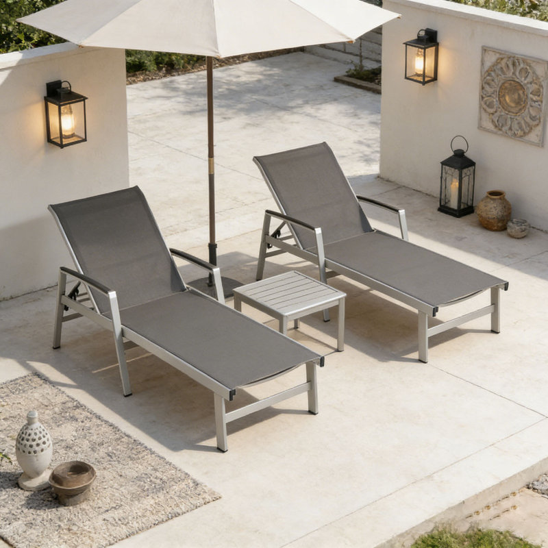 CHAISE LUNGE, Gris, 2