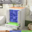 Meuble-lavabo de 24 po avec lavabo en céramique, poignées de meuble autoportantes modernes argentées, portes à fermeture douce, grand meuble-lavabo de rangement, inclus, fonctionnel-1245883994