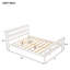 Lit avec tête et pied de lit hauts, lit en bois de pin avec cadre de lit renforcé-284698059-285690550